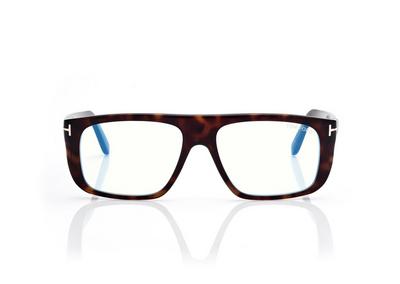 TOM FORD  DARK HAVANA BLUE BLOCK PILOT OPTICALS