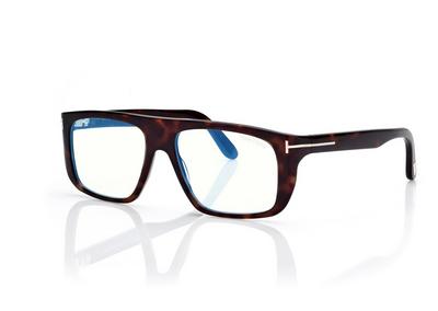 TOM FORD  DARK HAVANA BLUE BLOCK PILOT OPTICALS