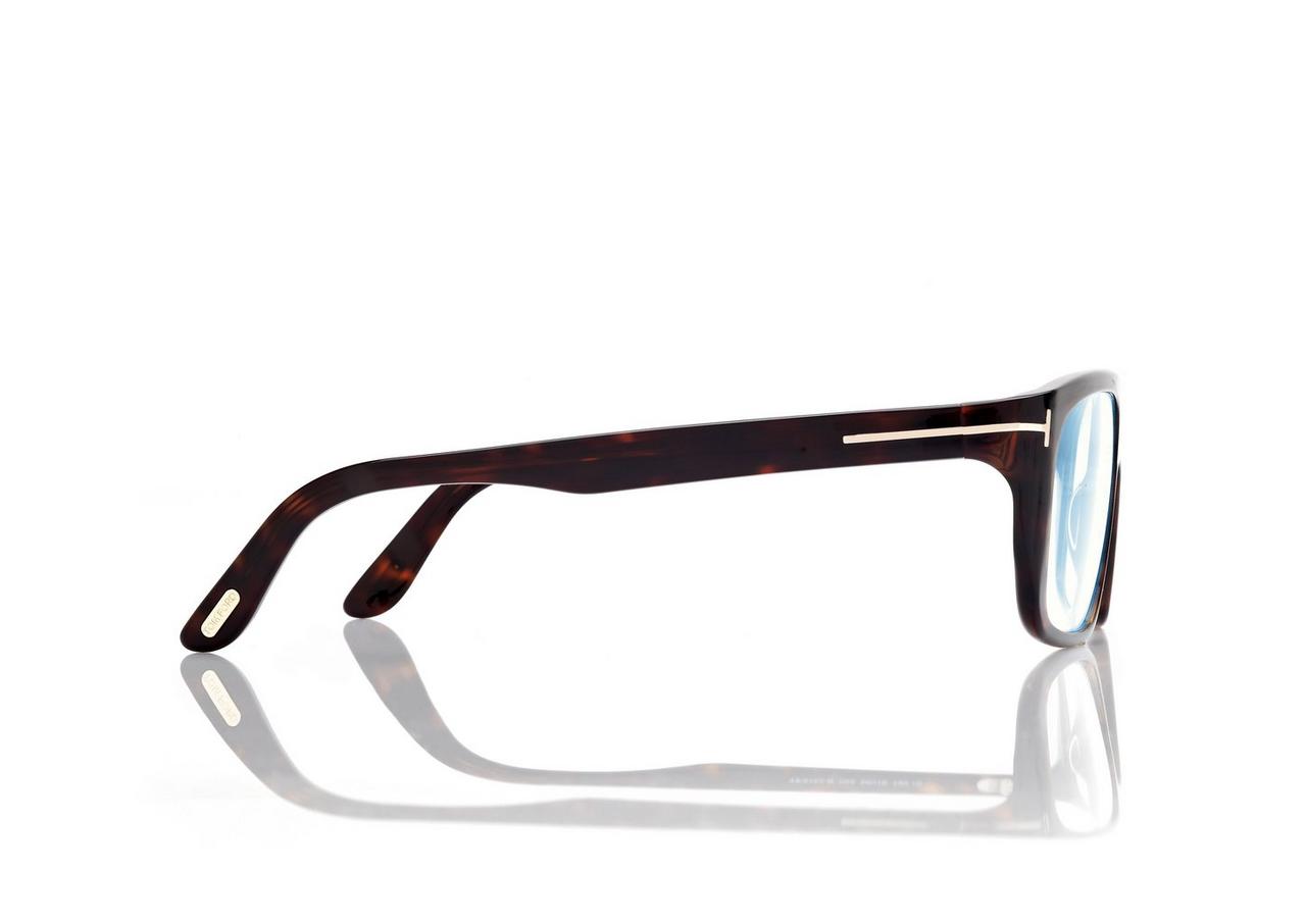 TOM FORD  DARK HAVANA BLUE BLOCK PILOT OPTICALS