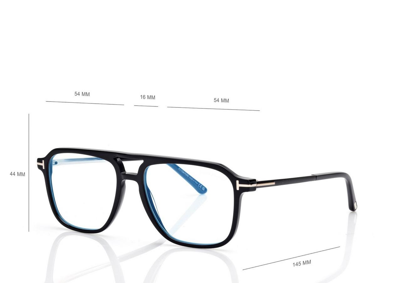 TOM FORD  BLACK BLUE BLOCK NAVIGATOR OPTICALS
