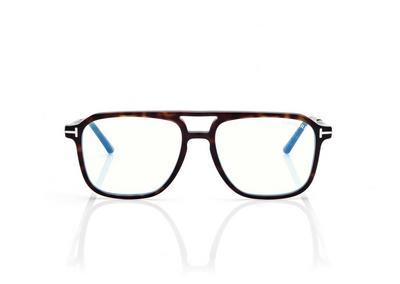 TOM FORD  DARK HAVANA BLUE BLOCK NAVIGATOR OPTICALS
