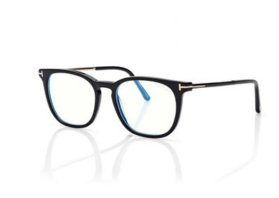 TOM FORD  BLACK BLUE BLOCK SQUARE OPTICALS