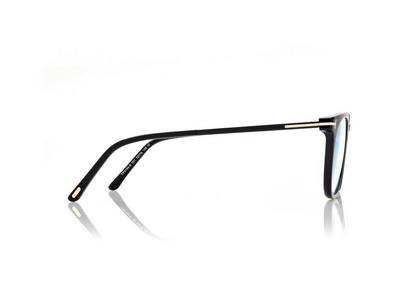 TOM FORD  BLACK BLUE BLOCK SQUARE OPTICALS