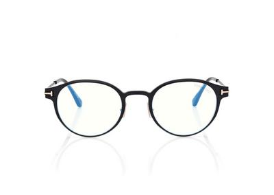 TOM FORD  BLACK BLUE BLOCK ROUND OPTICALS