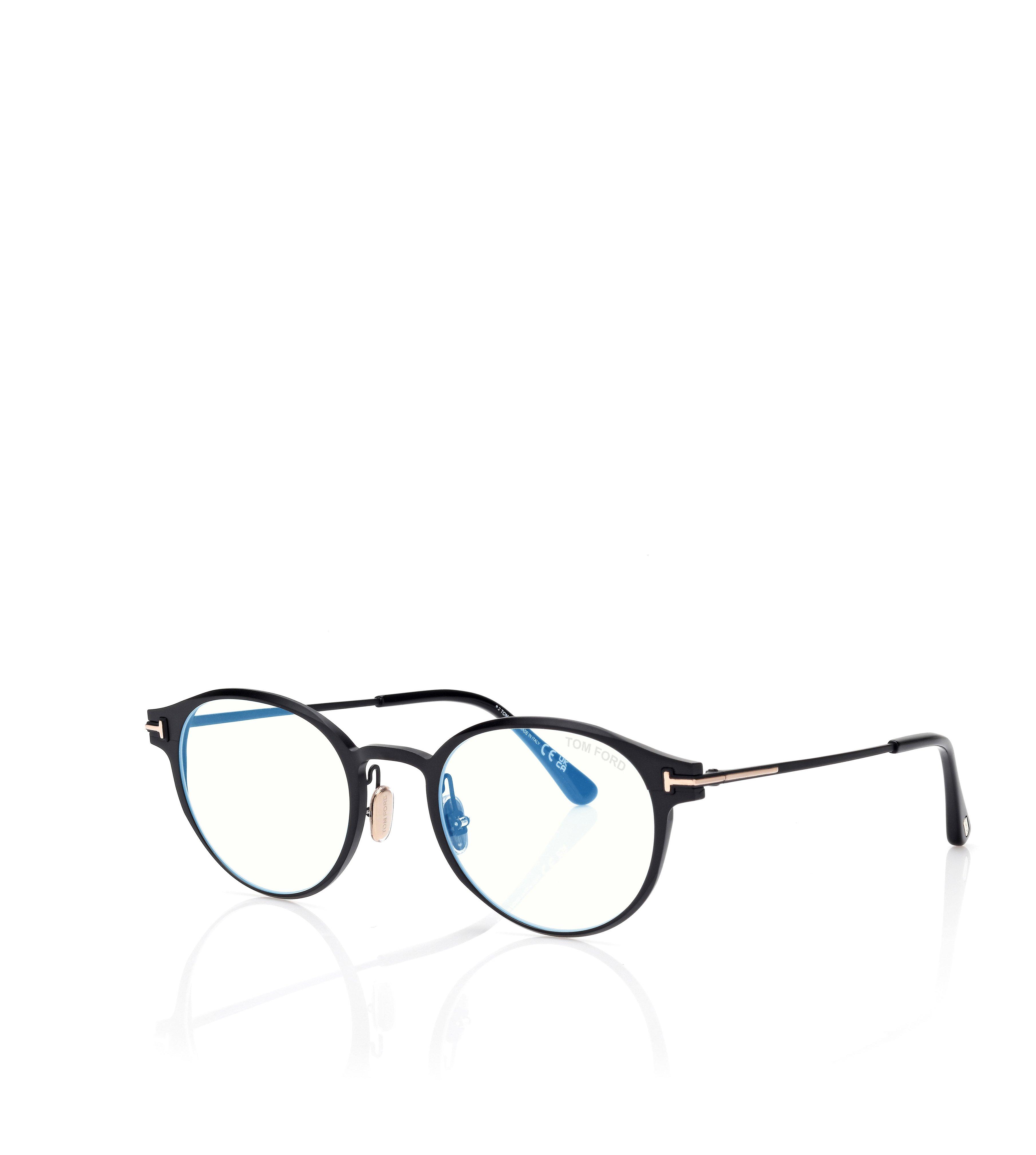 BLUE BLOCK ROUND OPTICALS