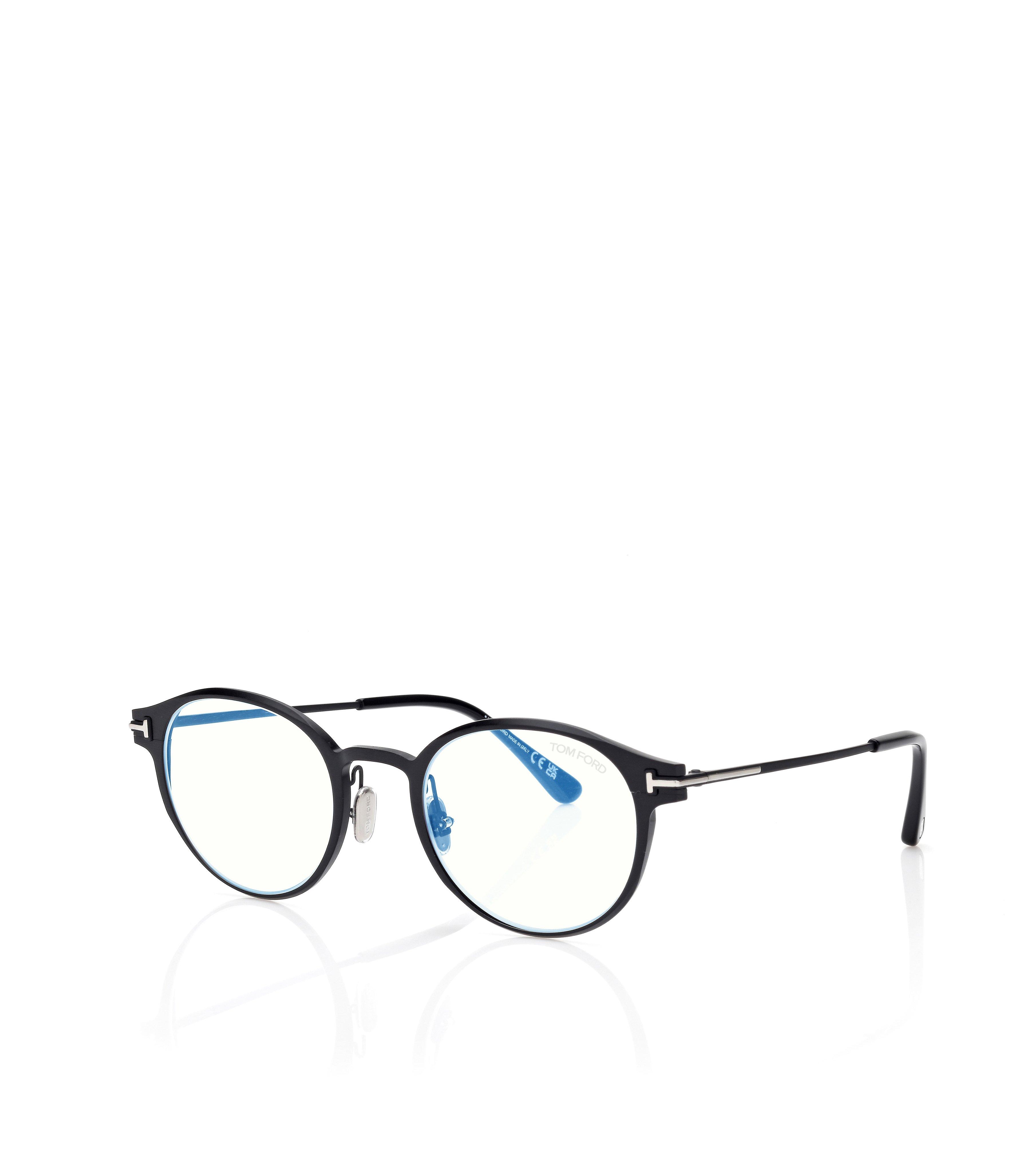 BLUE BLOCK ROUND OPTICALS
