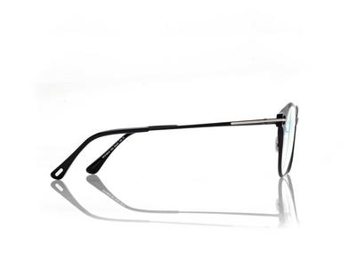 TOM FORD  BLACK + OTHER BLUE BLOCK ROUND OPTICALS