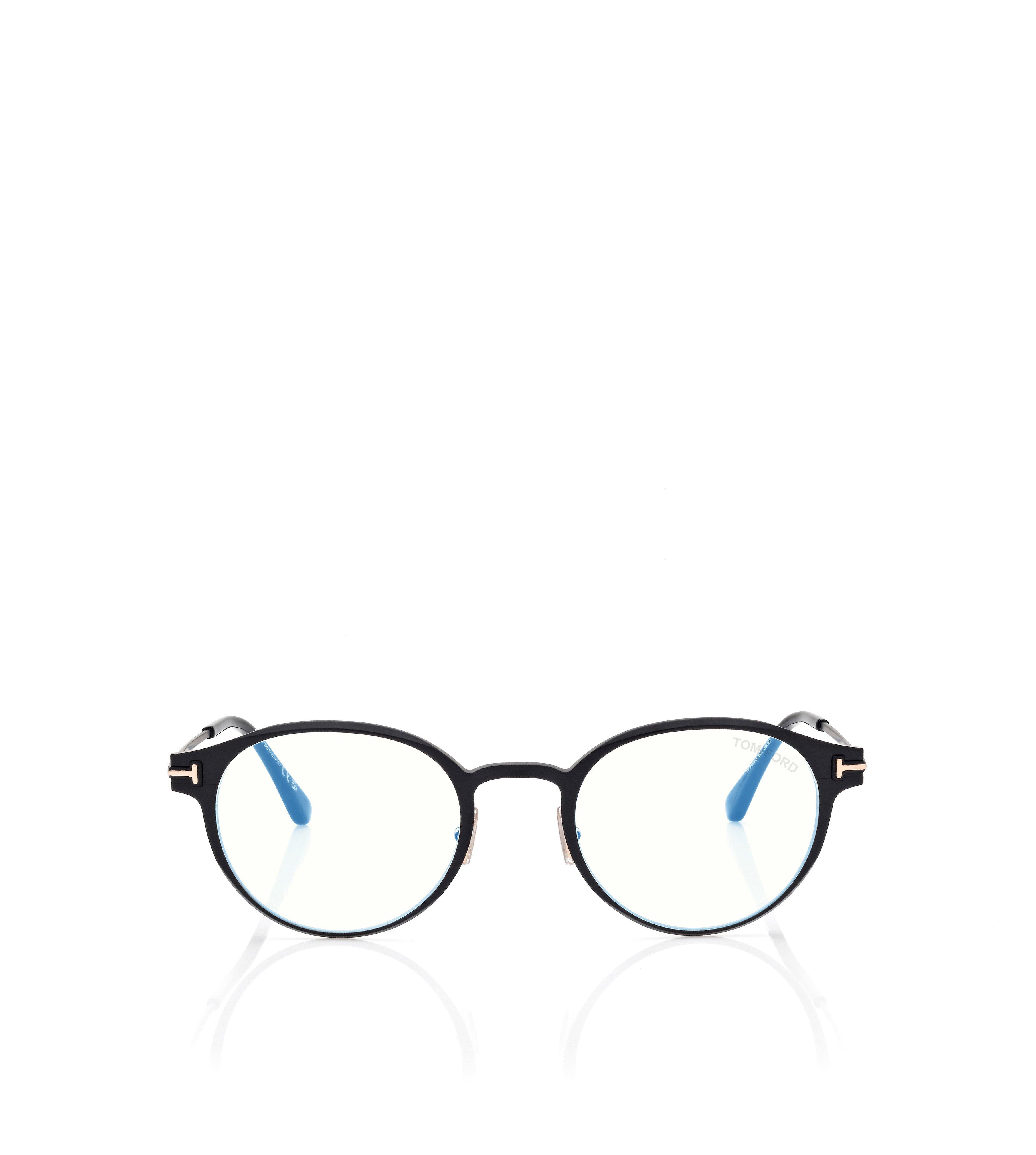 BLUE BLOCK ROUND OPTICALS
