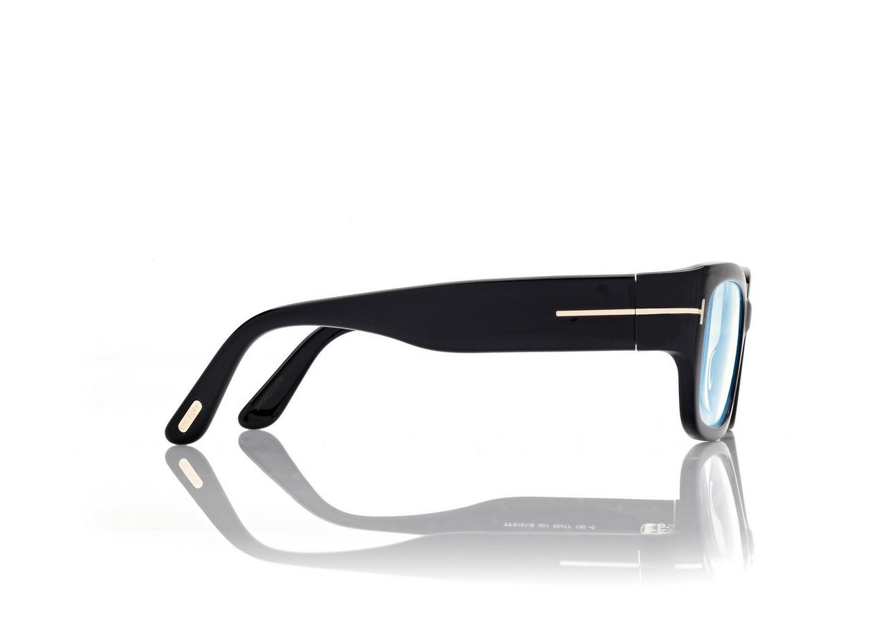 TOM FORD  BLACK BLUE BLOCK RECTANGULAR OPTICALS