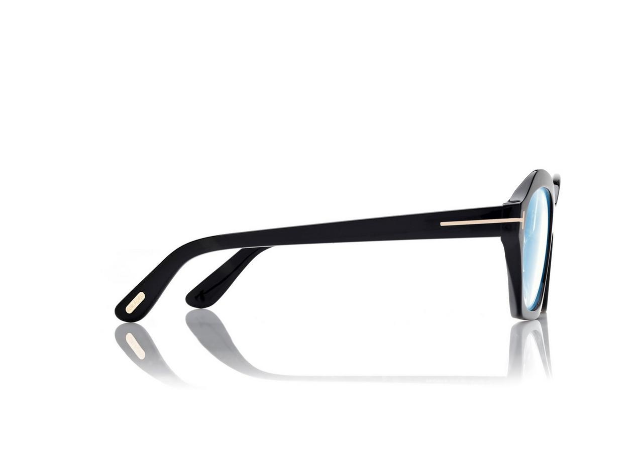 TOM FORD  BLACK BLUE BLOCK GEOMETRIC OPTICALS