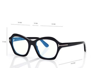 TOM FORD  BLACK BLUE BLOCK GEOMETRIC OPTICALS