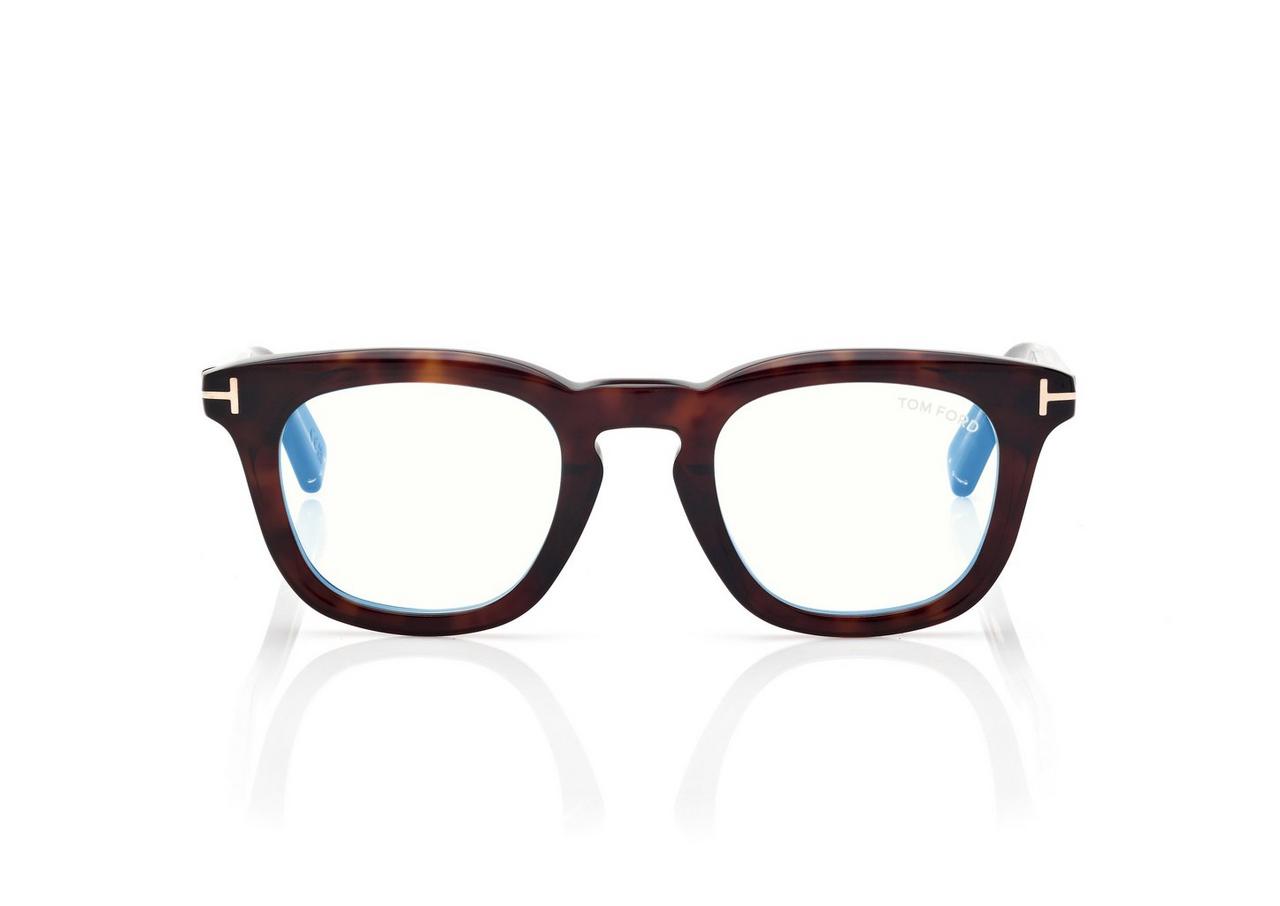 TOM FORD  DARK HAVANA ICON SQUARE SUNGLASSES