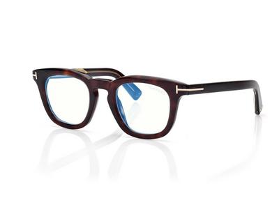 TOM FORD  DARK HAVANA ICON SQUARE SUNGLASSES