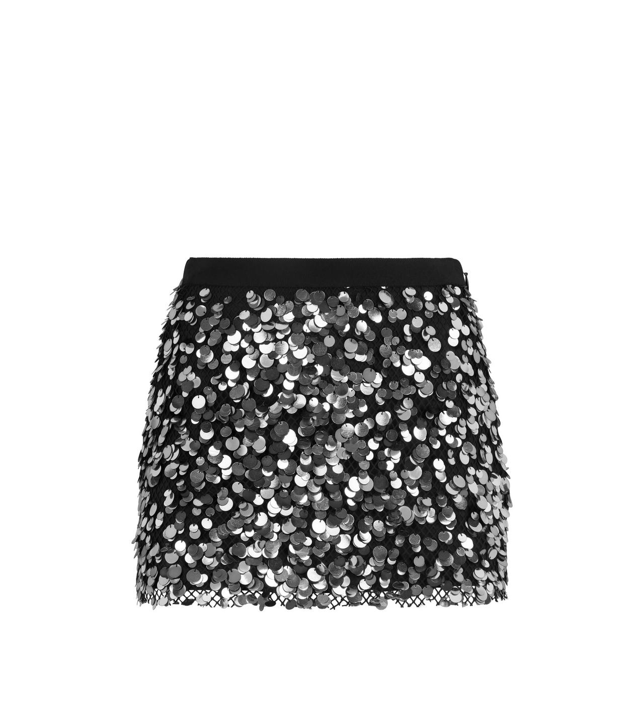 Oasis silver sequin outlet skirt