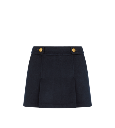 WOOL AND CASHMERE BLEND PLEATED MINI SKIRT image number 0