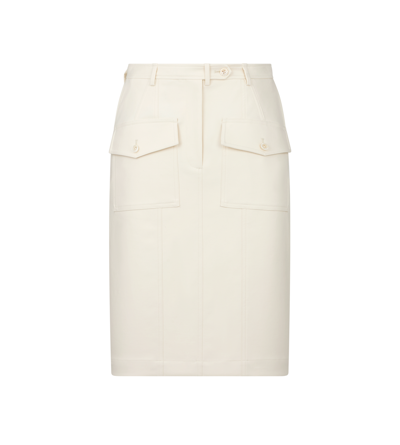 ABOVE THE KNEE SKIRT WITH PATCH POCKETS image number 0