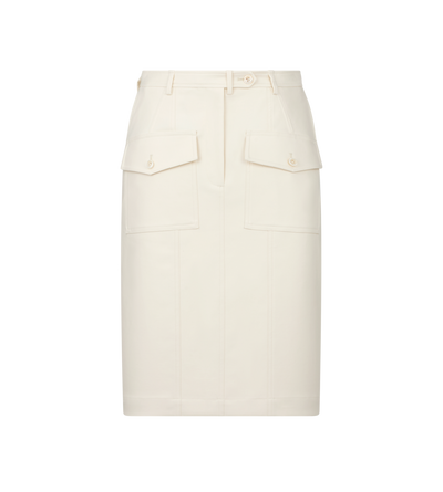 ABOVE THE KNEE SKIRT WITH PATCH POCKETS image number 0