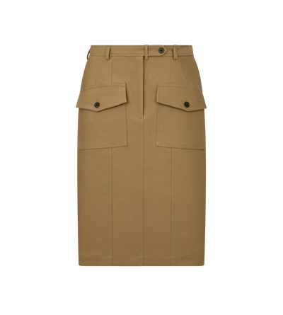 ABOVE THE KNEE SKIRT WITH PATCH POCKETS image number 0