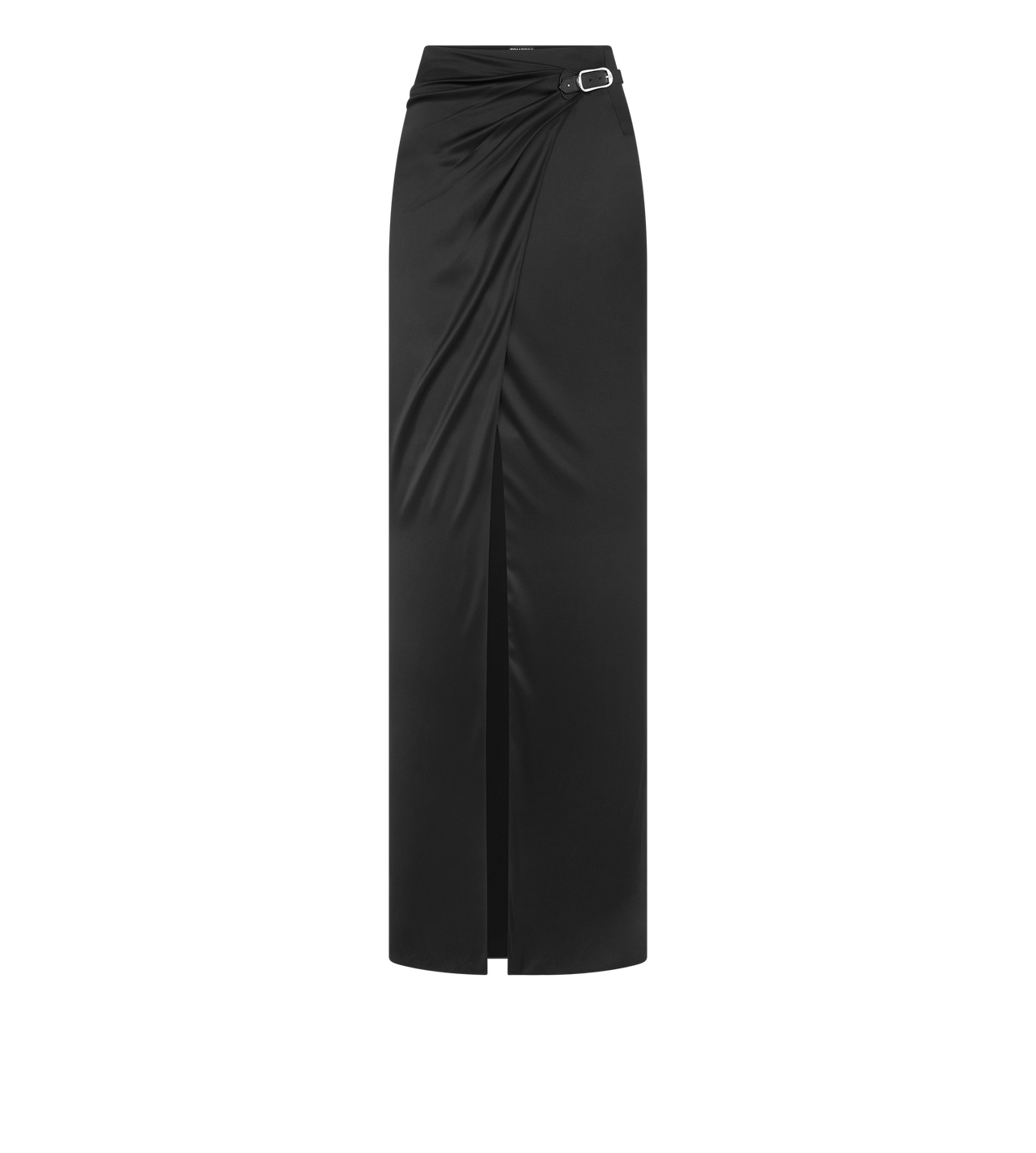 WRAP MAXI SKIRT WITH LEATHER BELT image number 0