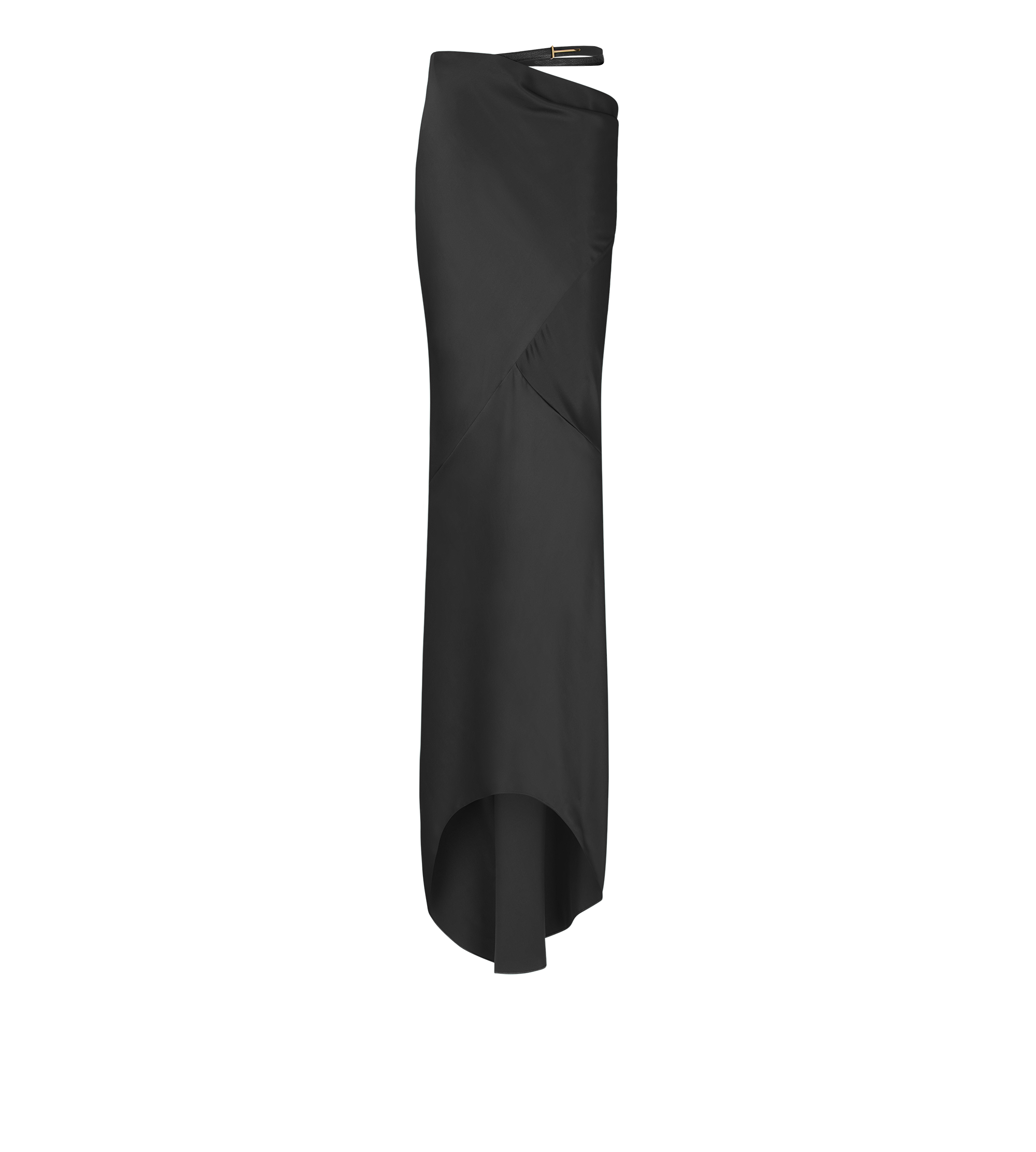 SILK SATIN LONG BIAS SKIRT