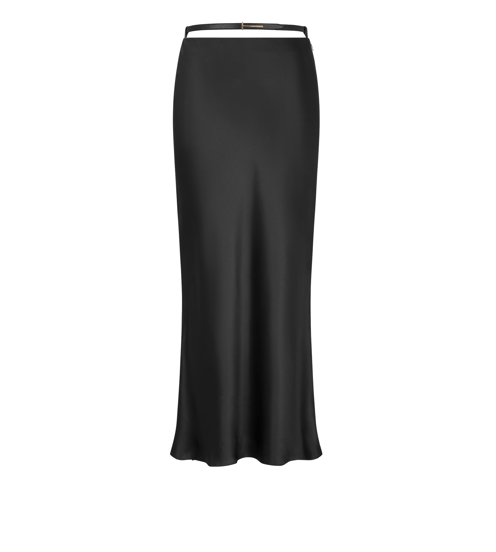 SILK SATIN ANKLE LENGTH BIAS SKIRT