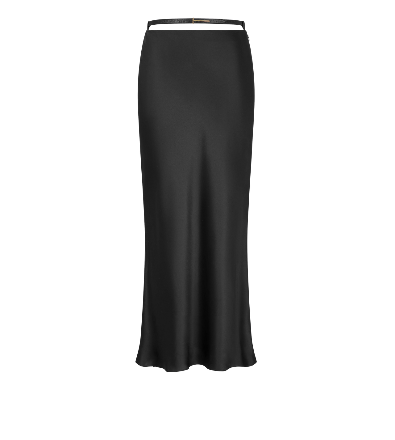 SILK SATIN ANKLE LENGTH BIAS SKIRT image number 0