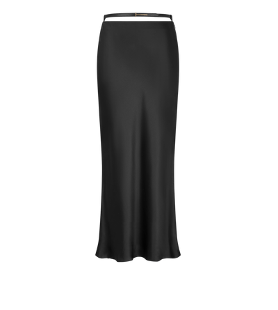 SILK SATIN ANKLE LENGTH BIAS SKIRT image number 0
