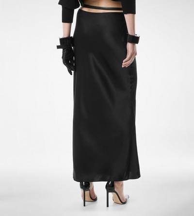 SILK SATIN ANKLE LENGTH BIAS SKIRT image number 4