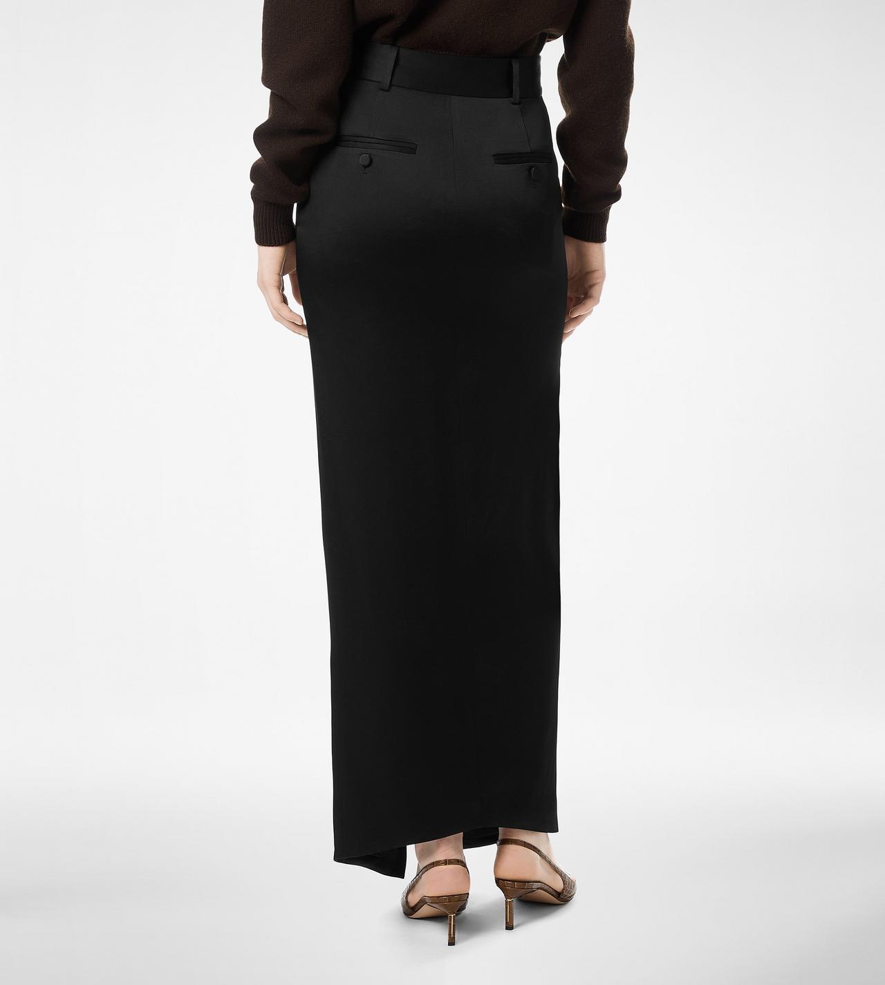 CREPE ENVERS SATIN TAILORED SKIRT image number 4