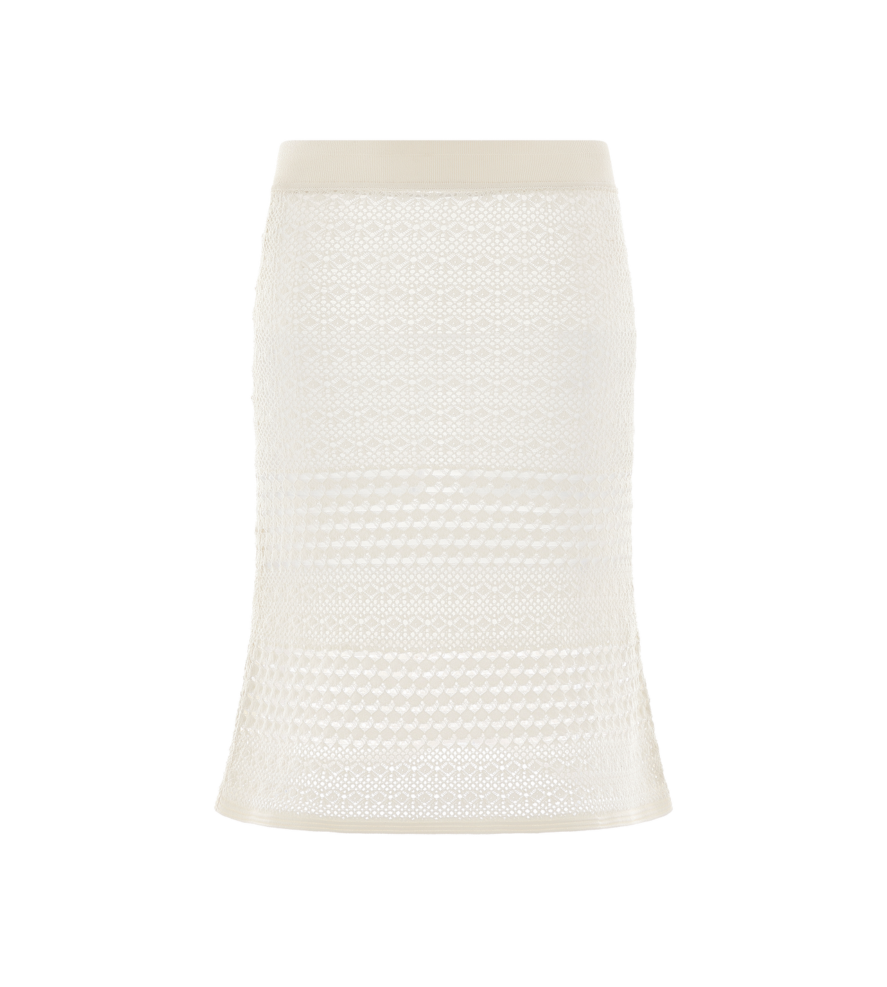 OPENWORK STRETCH VISCOSE KNIT SKIRT