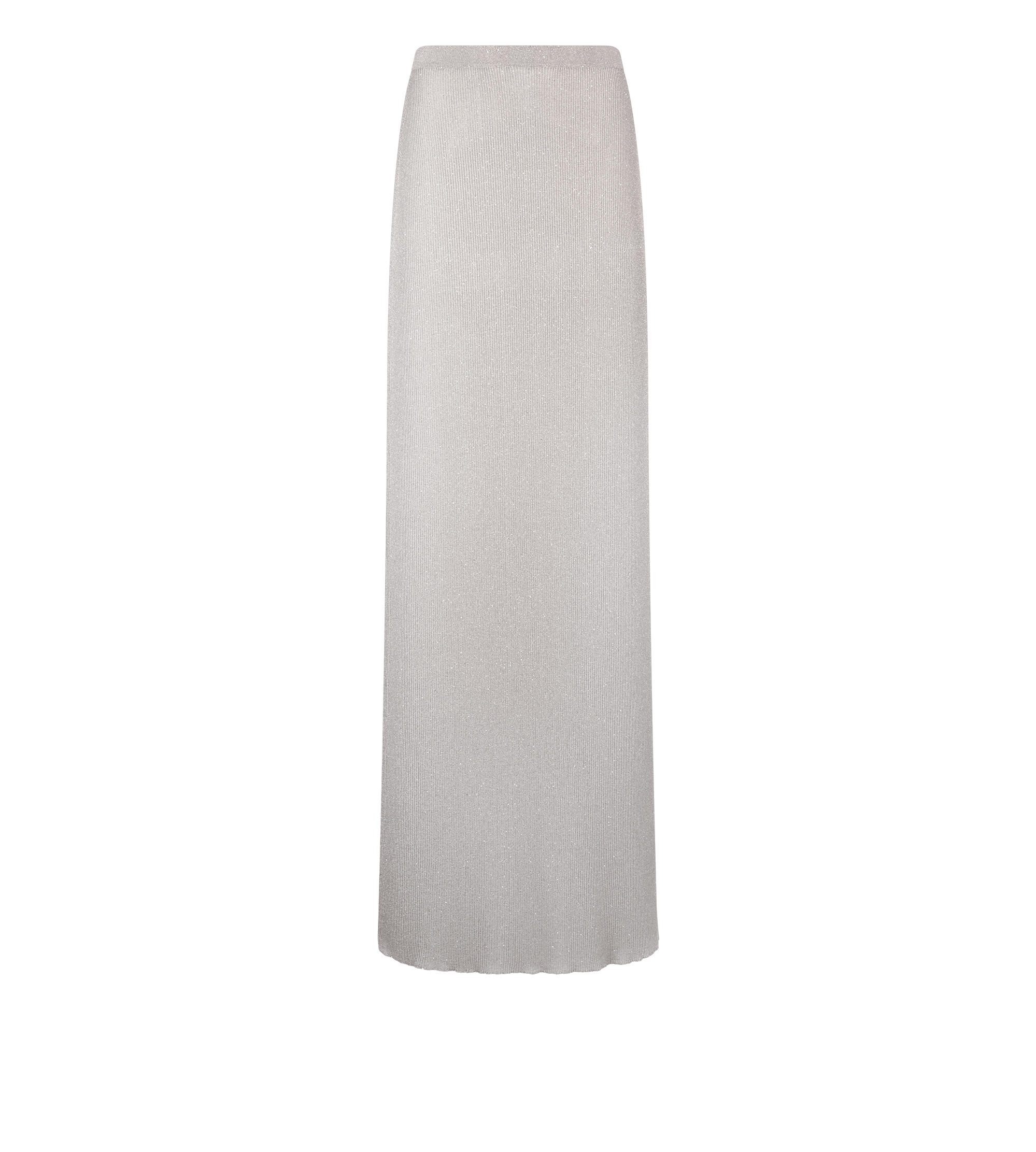 MICRO SEQUINS EMBELLISHED RIB LONG SKIRT