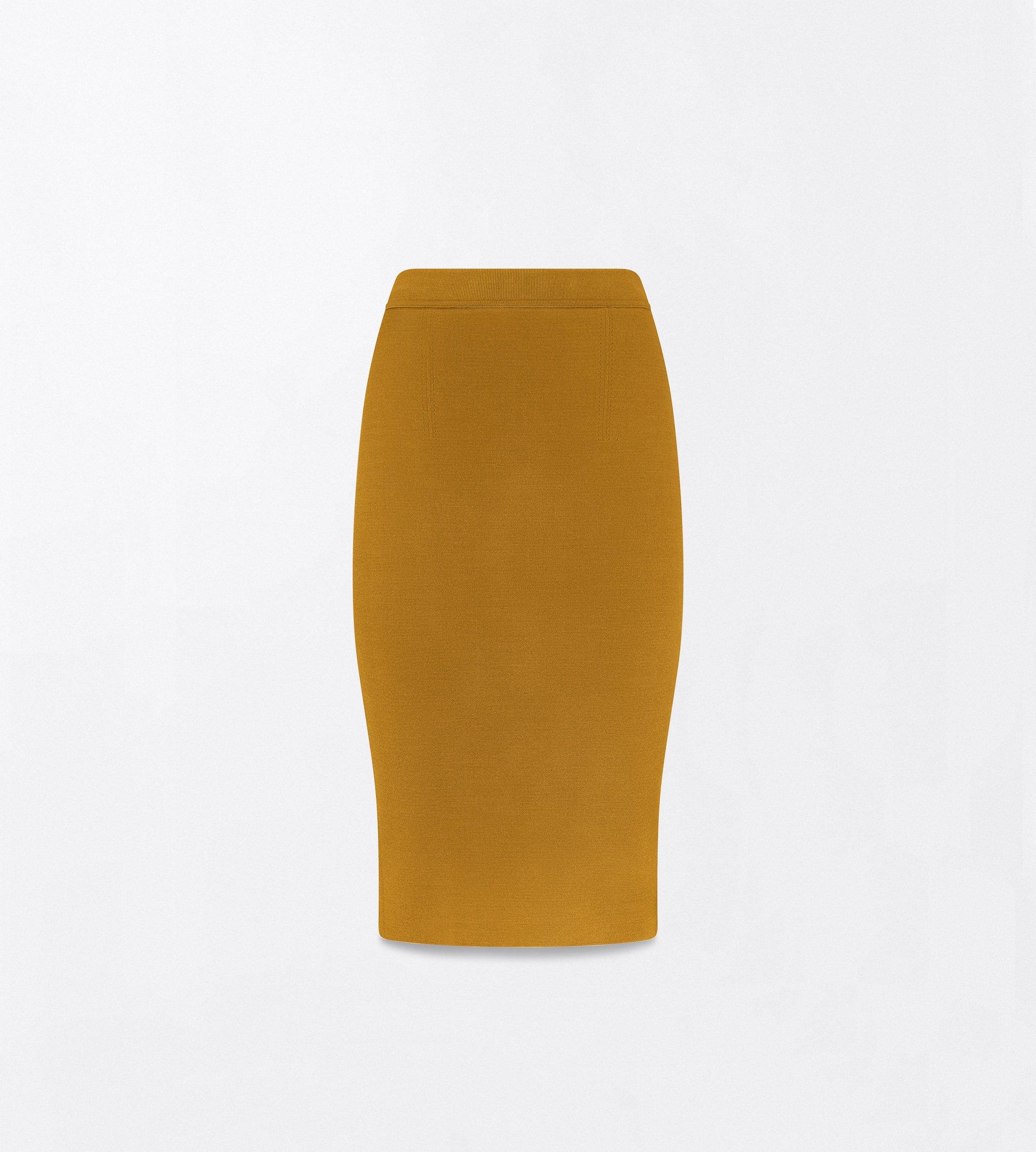 KNEE-LENGTH FITTED PENCIL SKIRT WITH SHAPING DETAILS