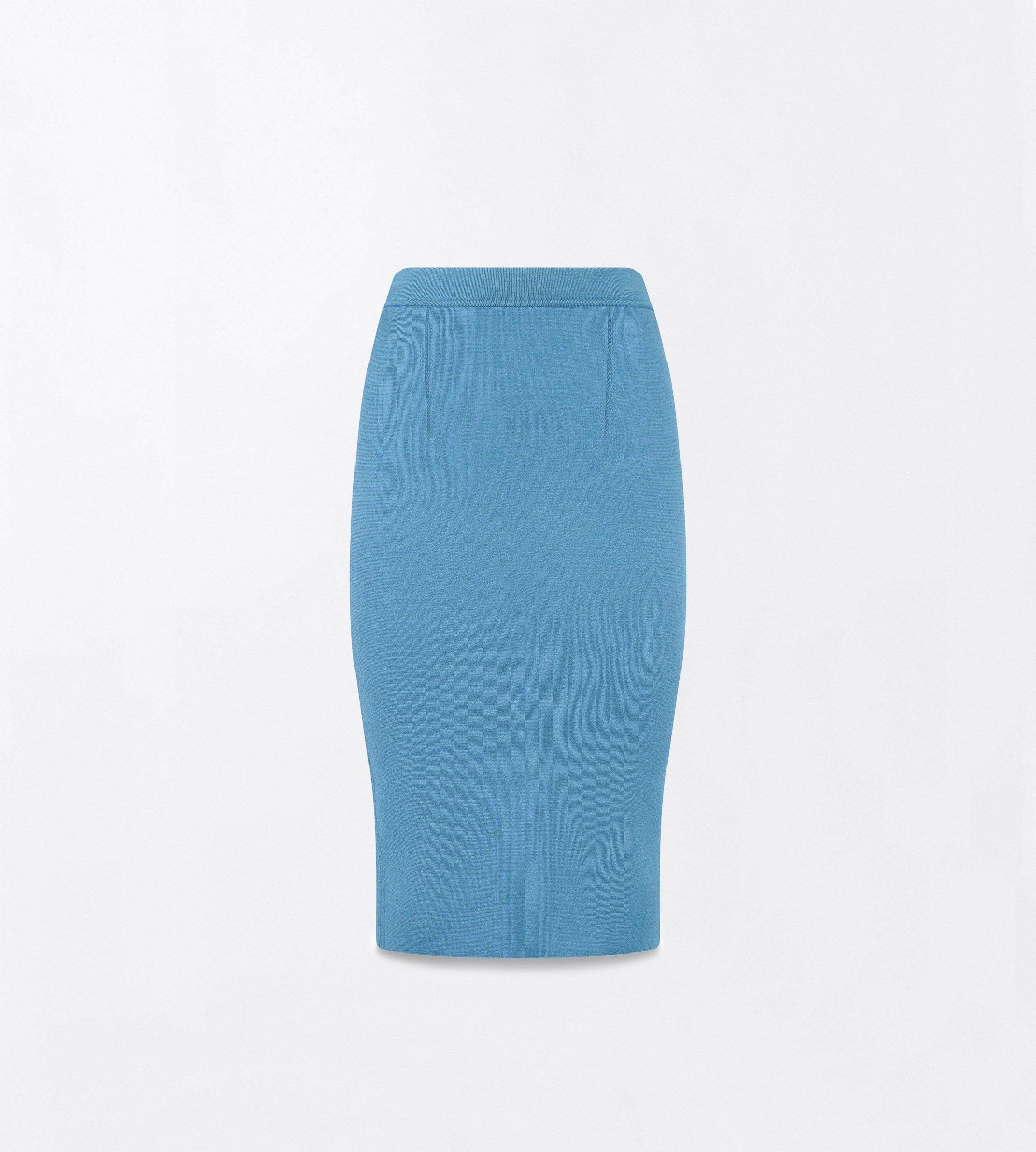 KNEE-LENGTH FITTED PENCIL SKIRT WITH SHAPING DETAILS
