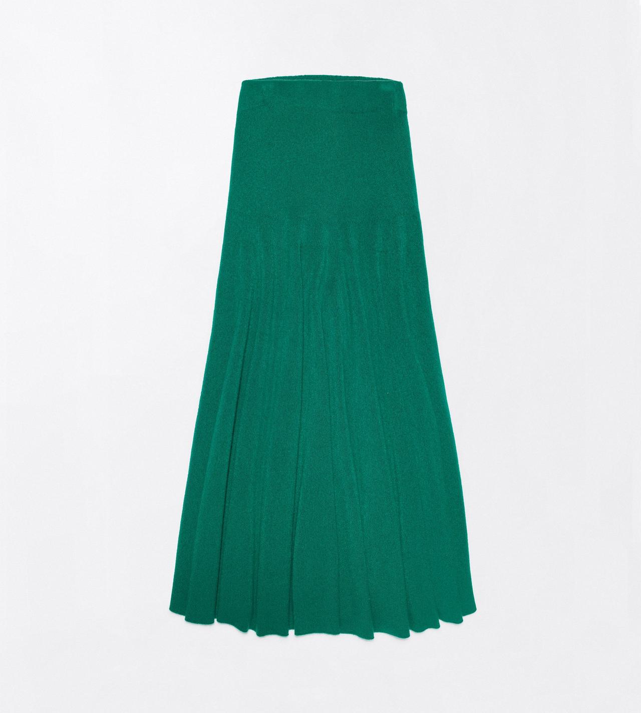 TOM FORD CASHMERE FORMAL GARDEN CASHMERE MID-LENGTH FLARE SKIRT WITH FITTED WAIST