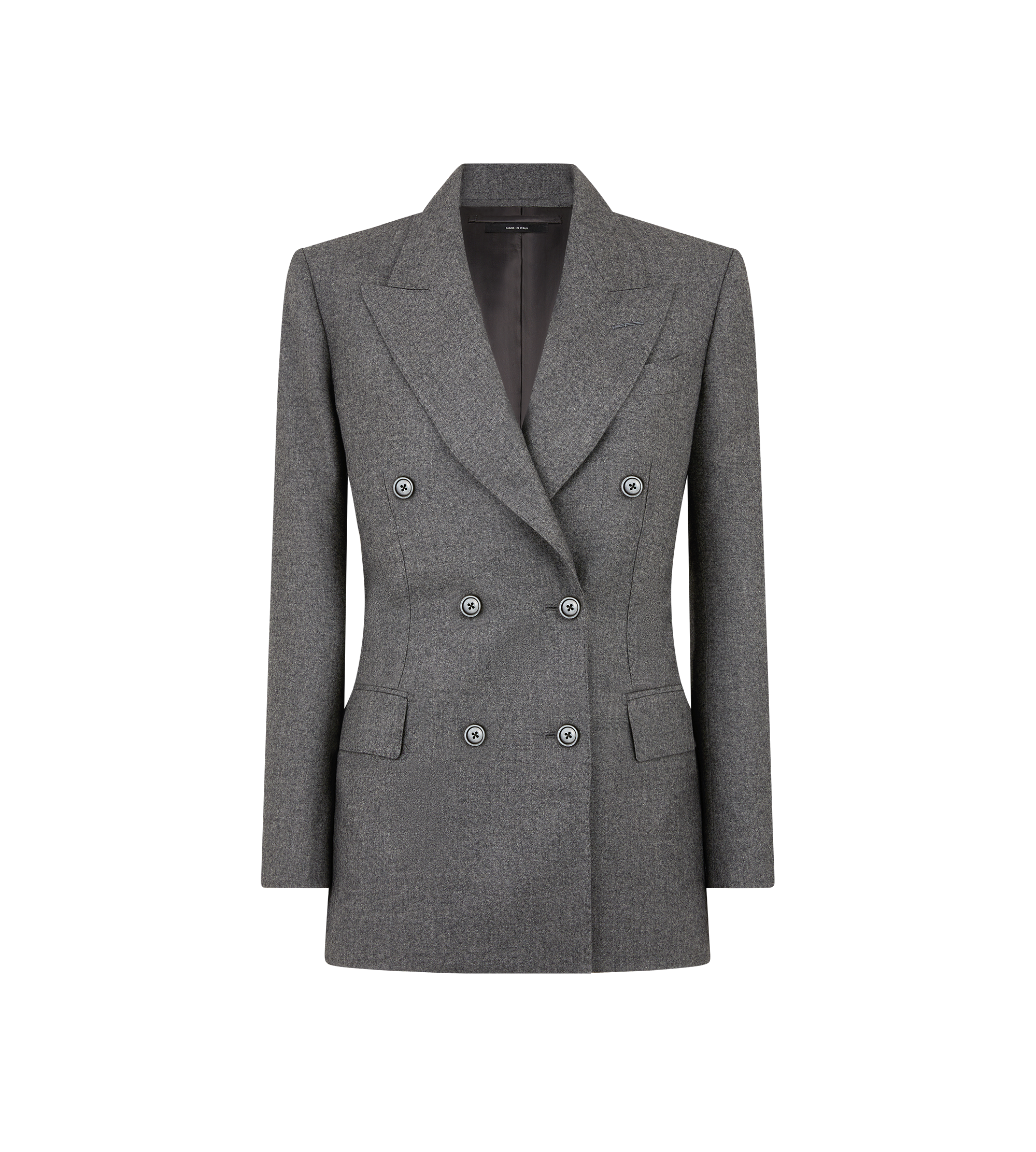 CASHMERE FLANNEL "WALLIS" DOUBLE BREASTED JACKET