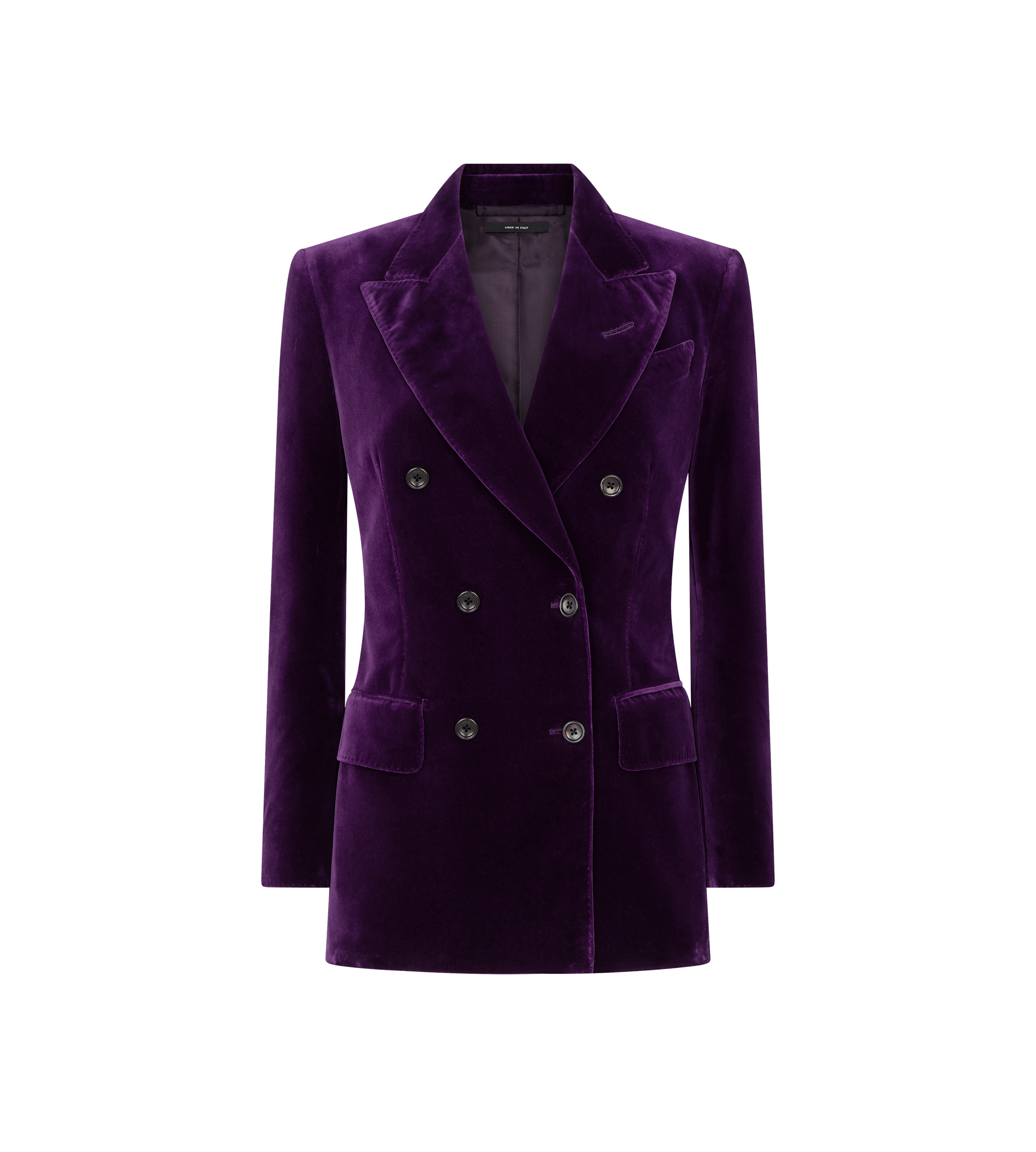 WALLIS DOUBLE BREASTED PEAK LAPEL VELVET JACKET | Tom Ford