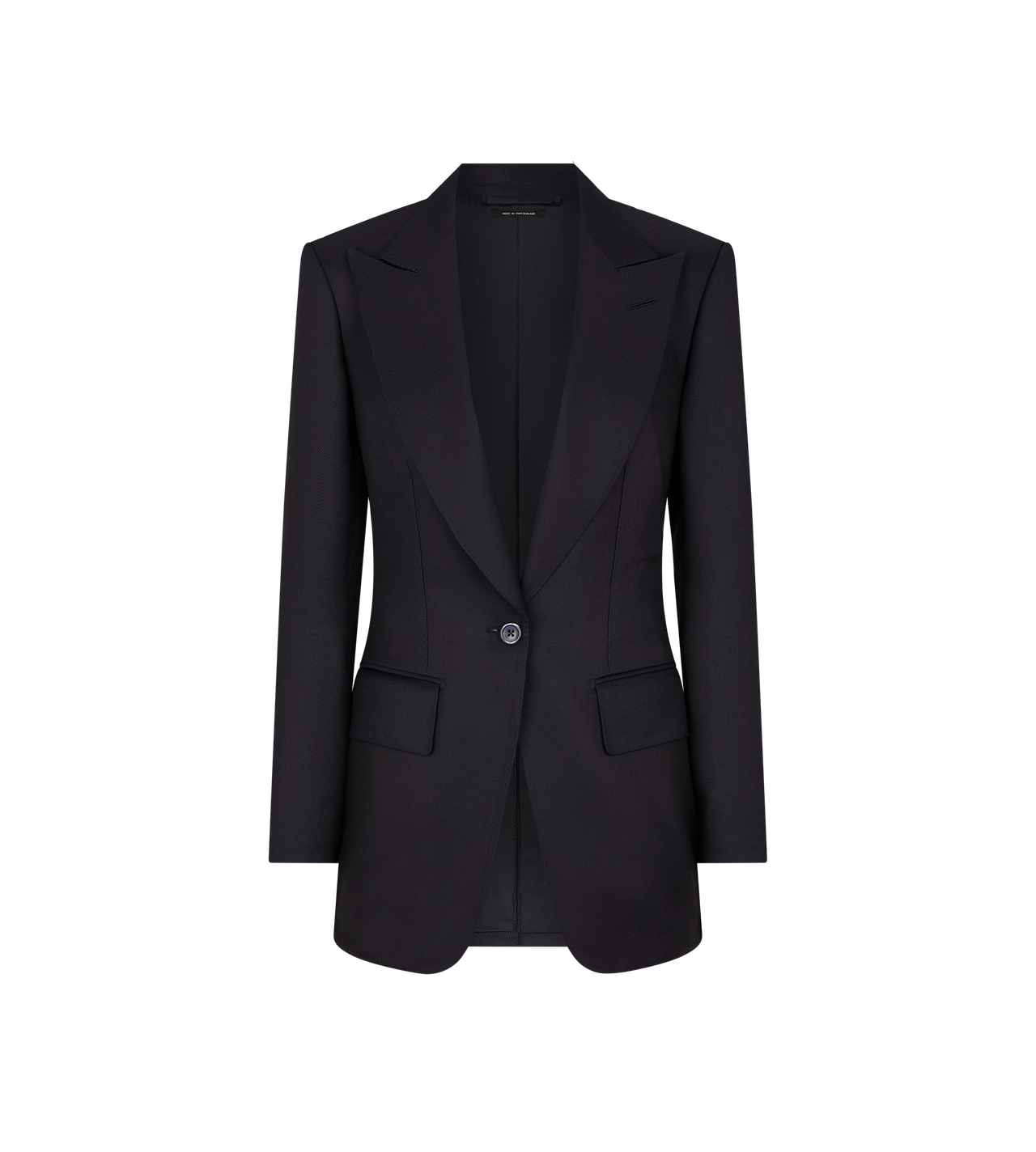 WOOL SILK TWILL "BIANCA" SINGLE BREASTED JACKET image number 0