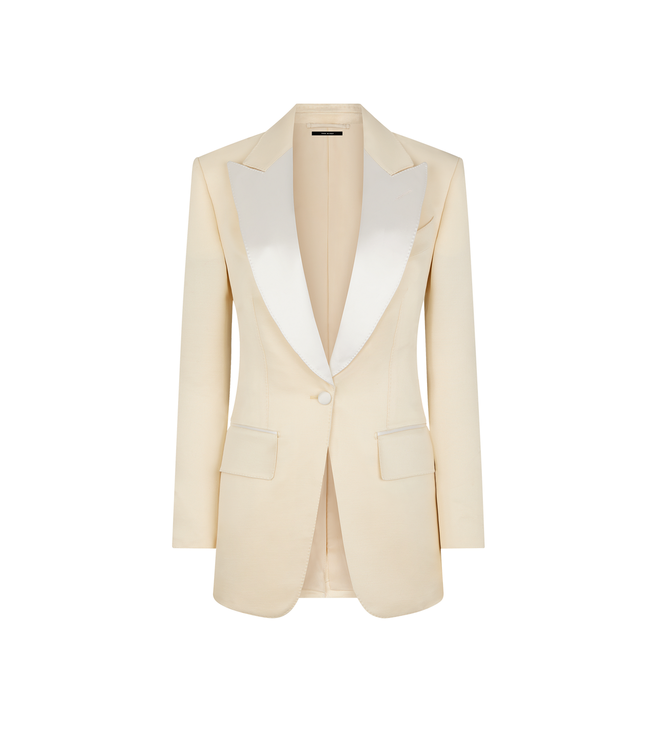 Cream tuxedo jacket womens hotsell