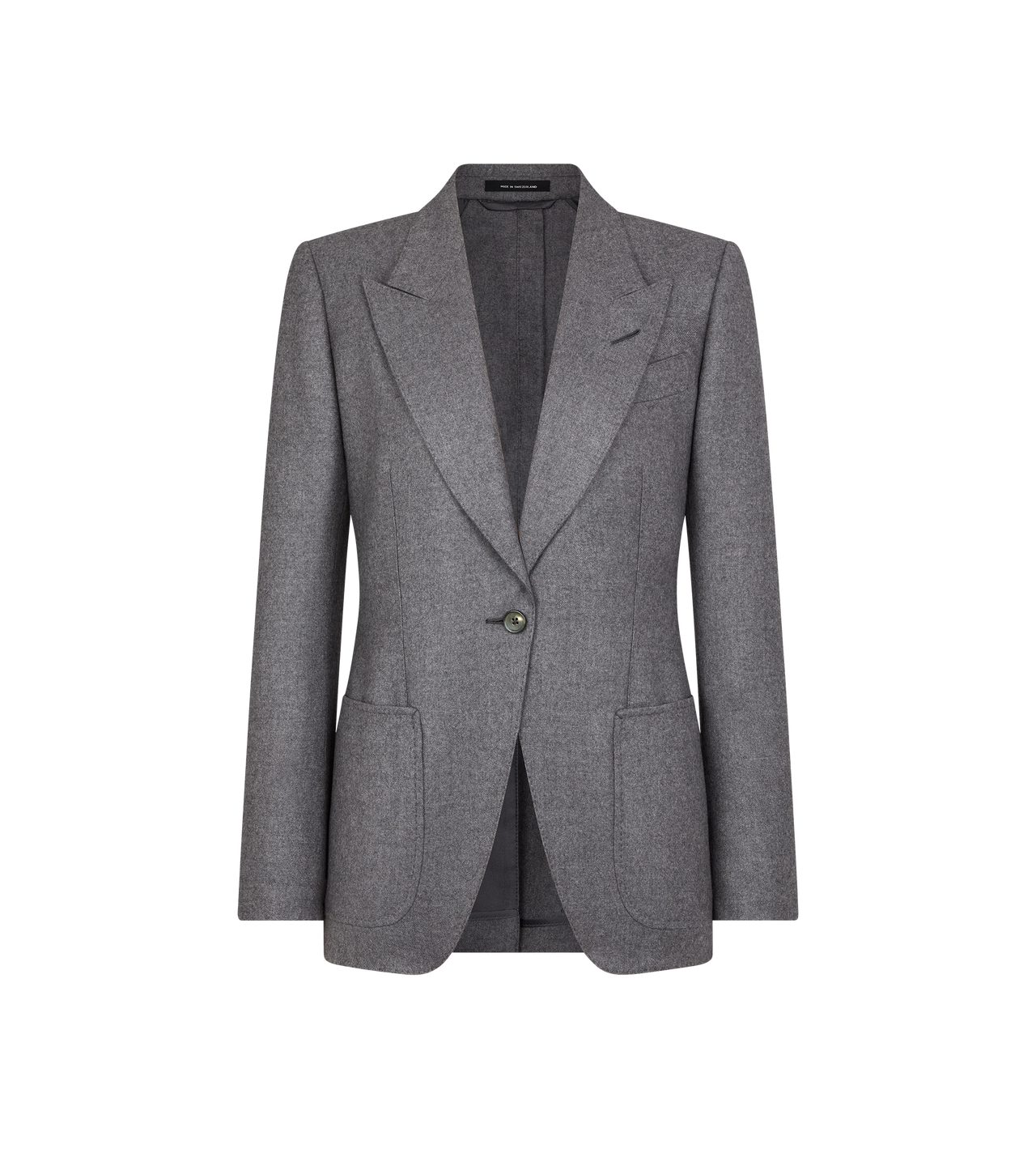 SINGLE BREASTED PEAK LAPEL CASHMERE JACKET image number 0