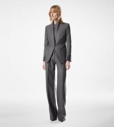 SINGLE BREASTED PEAK LAPEL CASHMERE JACKET image number 2