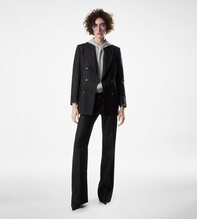 DOUBLE BREASTED PEAK LAPEL CASHMERE JACKET image number 2