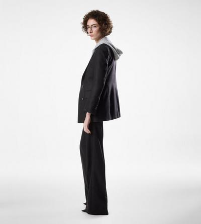 DOUBLE BREASTED PEAK LAPEL CASHMERE JACKET image number 3