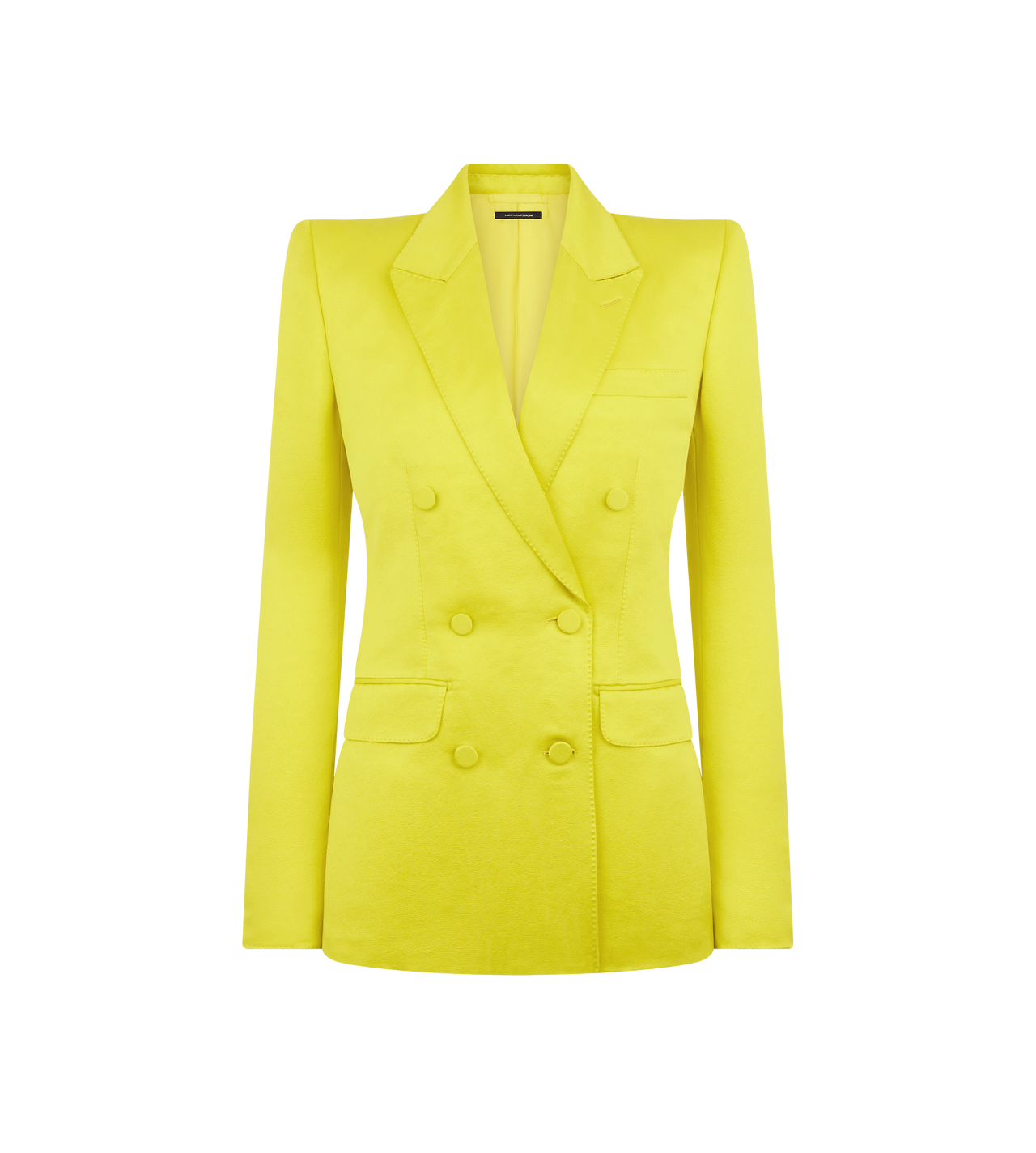 WASHED COTTON SILK BLEND DUCHESSE DOUBLE BREASTED JACKET image number 0