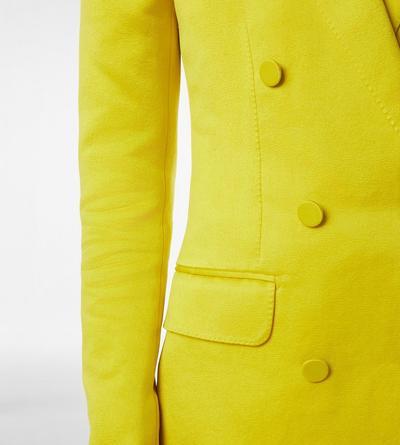 WASHED COTTON SILK BLEND DUCHESSE DOUBLE BREASTED JACKET image number 1