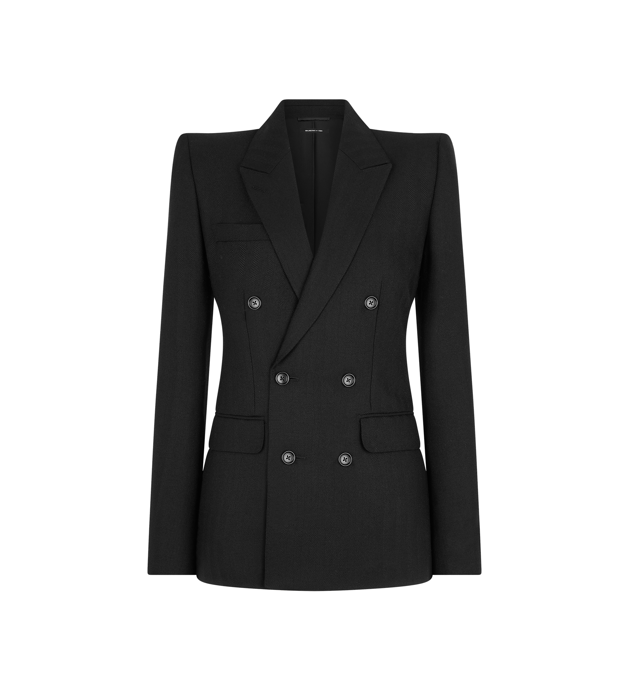 SHARP HERRINGBONE DOUBLE BREASTED JACKET