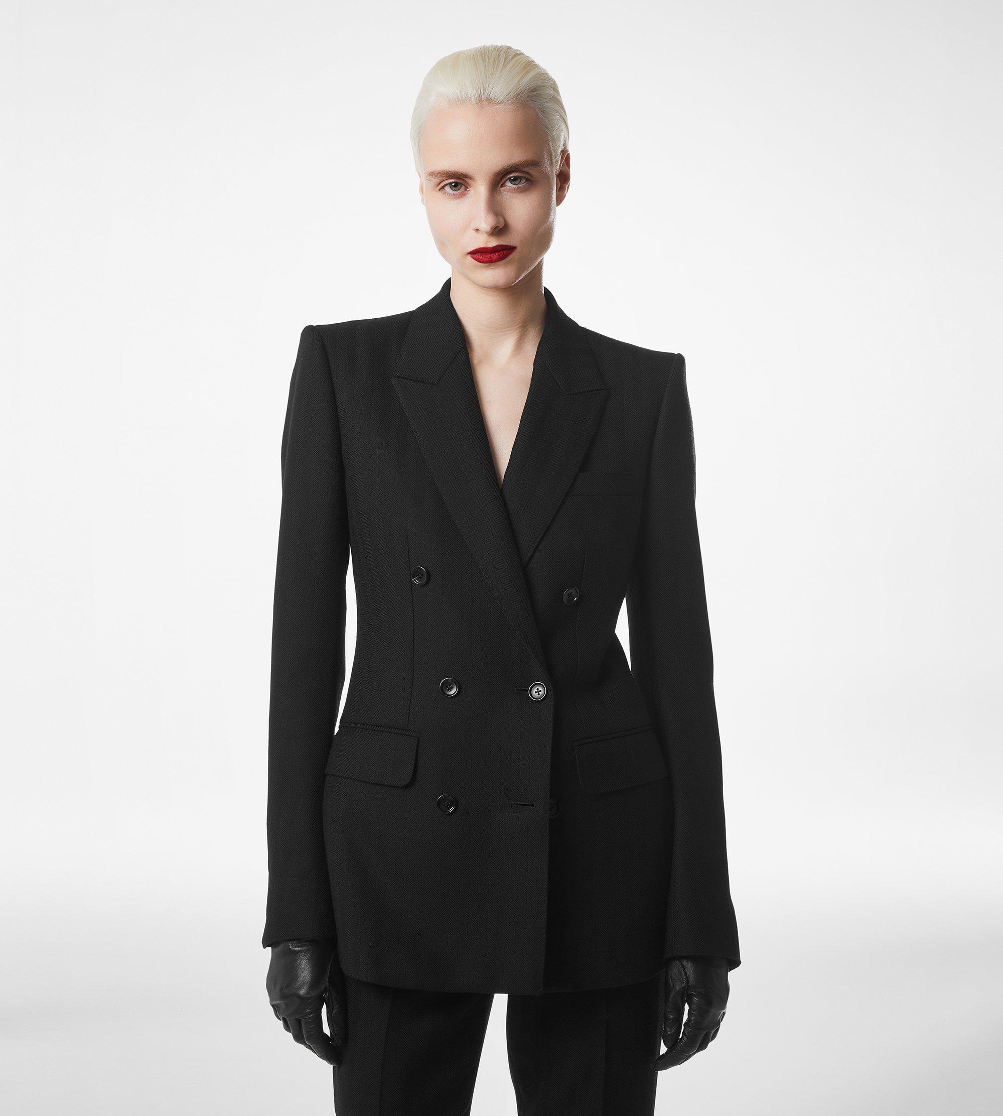 SHARP HERRINGBONE DOUBLE BREASTED JACKET | TOM FORD Fashion