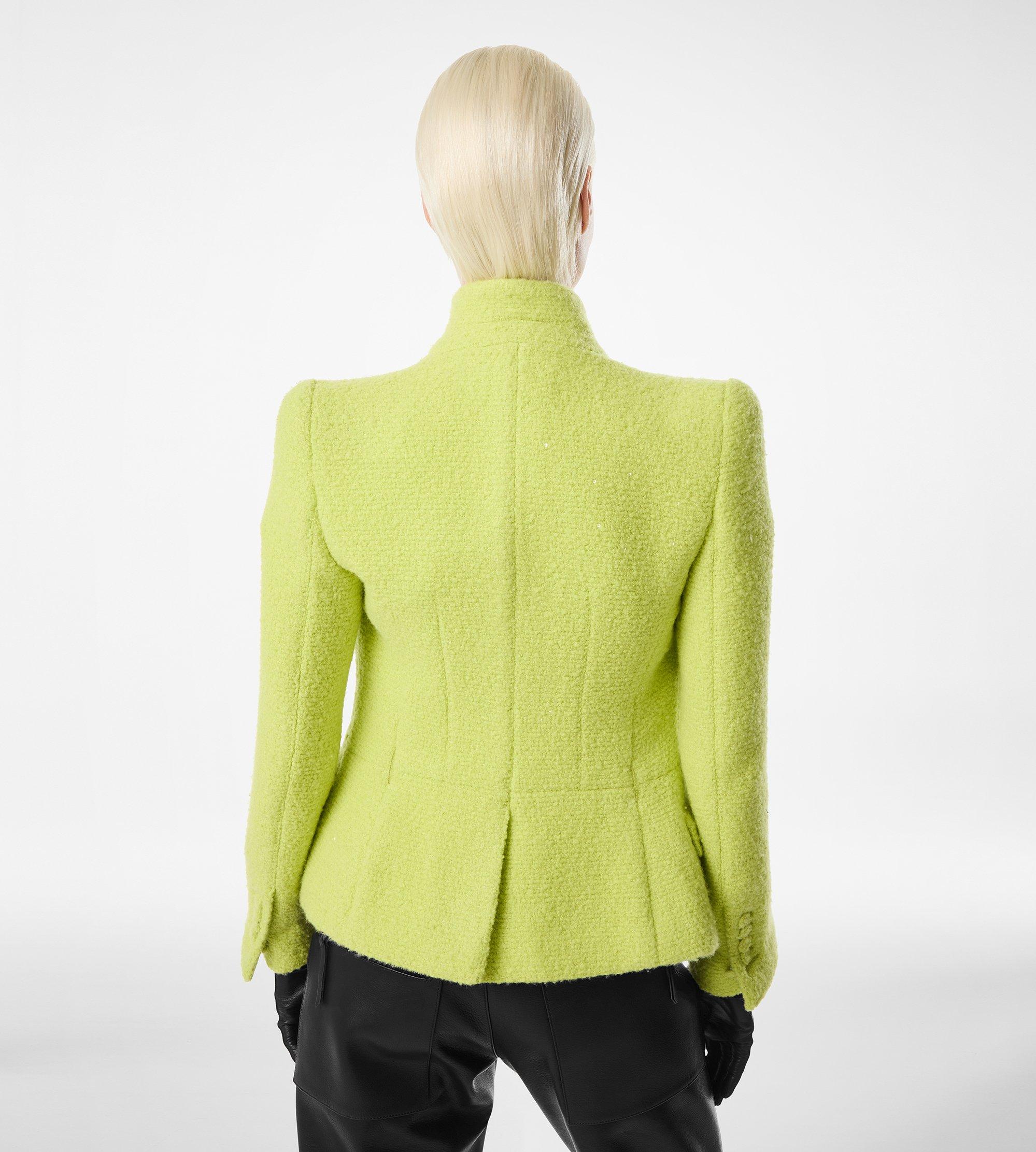 SEQUINED WOOL CASHMERE AND SILK BLEND TWEED WRAP JACKET | TOM FORD