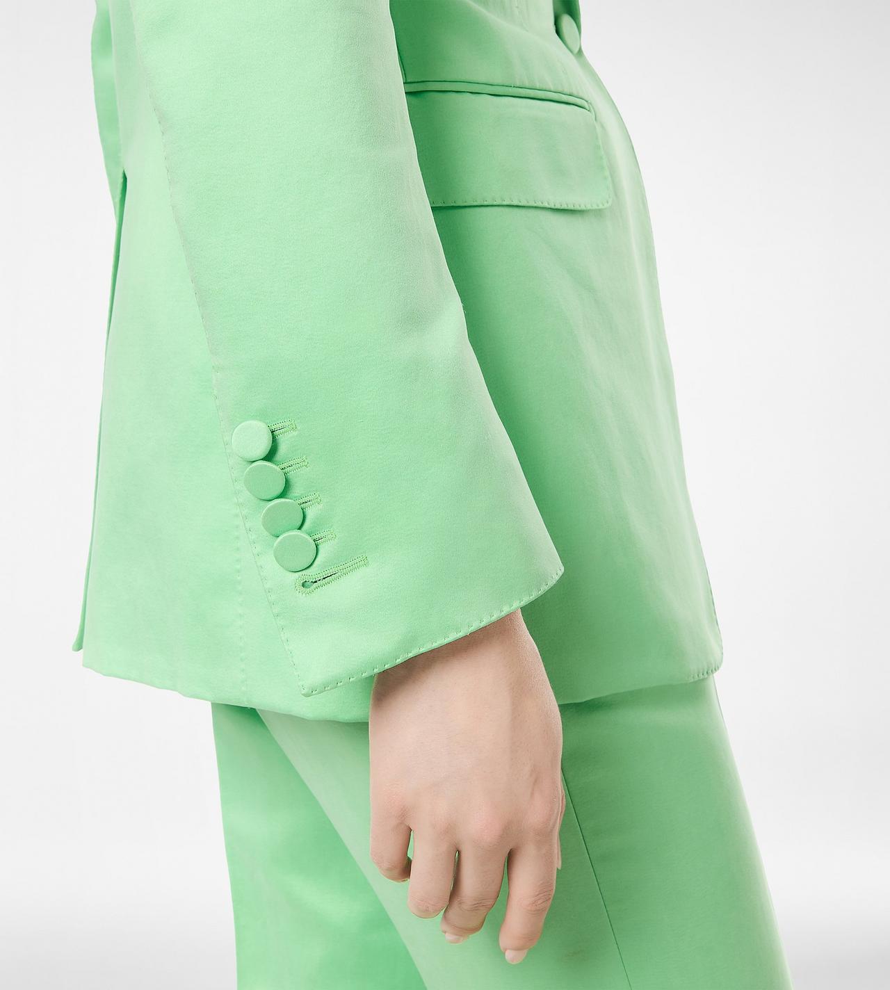 WASHED COTTON SILK BLEND DUCHESSE SINGLE BREASTED JACKET image number 1