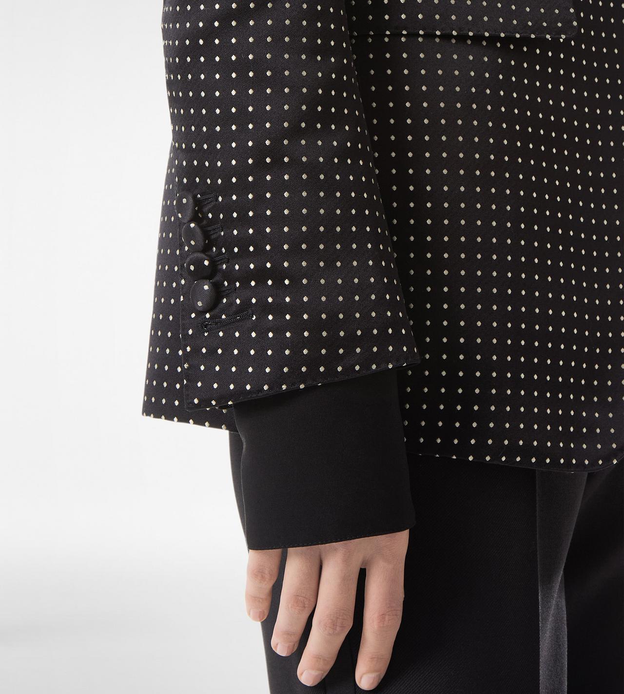 JACQUARD POLKA DOT DUCHESSE SINGLE BREASTED JACKET image number 1