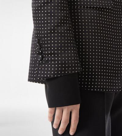 JACQUARD POLKA DOT DUCHESSE SINGLE BREASTED JACKET image number 1